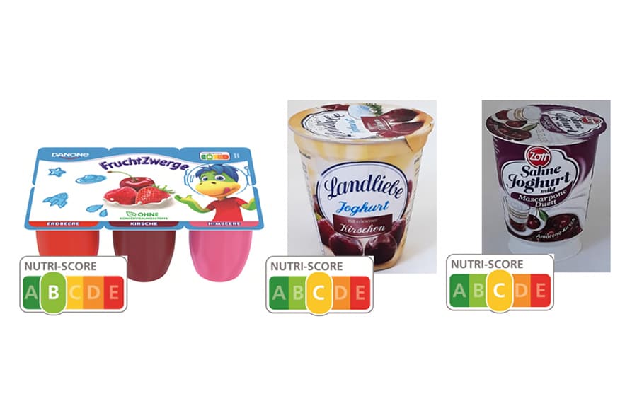 Nutri-Score: Produktbeispiel Joghurt/Milcherzeugnis
