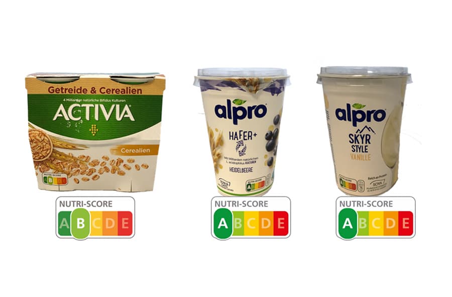Nutri-Score: Produktbeispiel Joghurt/Skyr mit Getreide