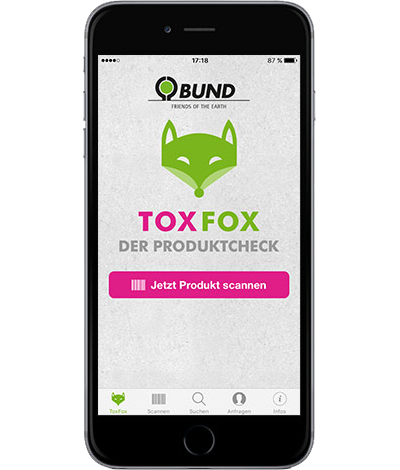 ToxFox auf Smartphone
